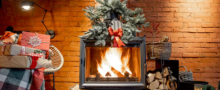 Travis Industries Linear Gas Fireplace Installation in North Decatur, Georgia