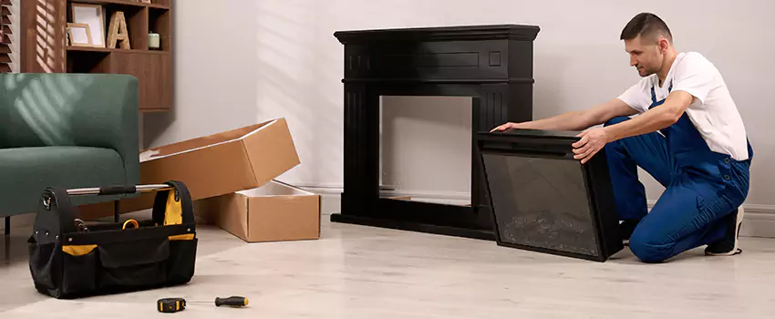 Old Rusted Metal Fireplace Repair And Replacement in North Decatur, GA